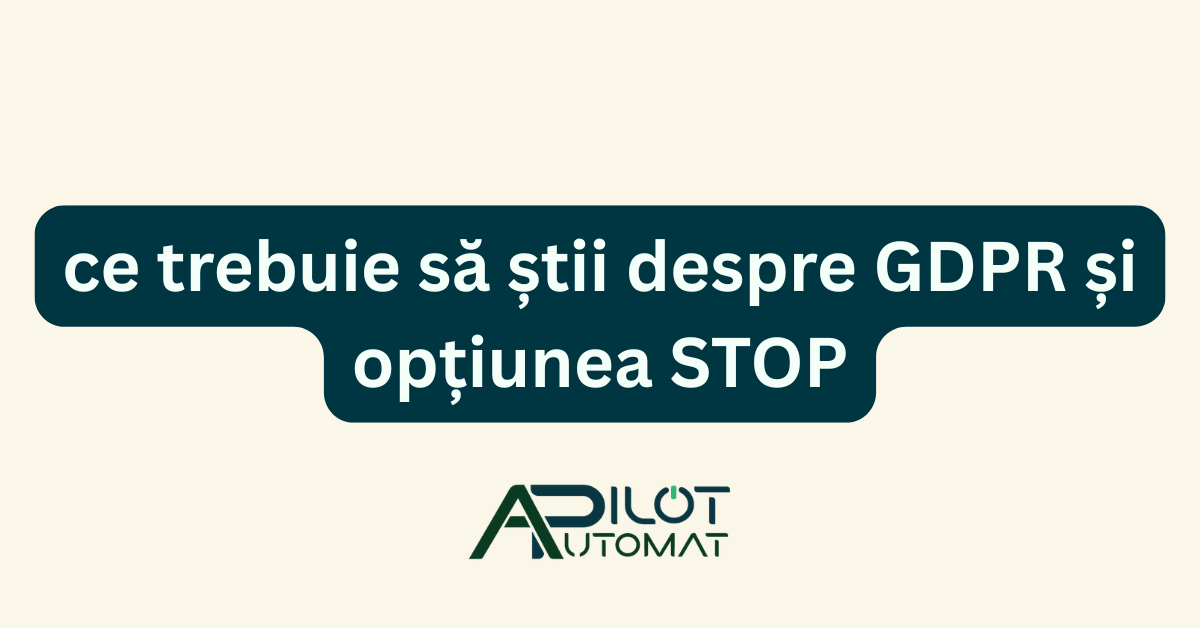SMS comercial legal: ce trebuie să știi despre GDPR și opțiunea STOP